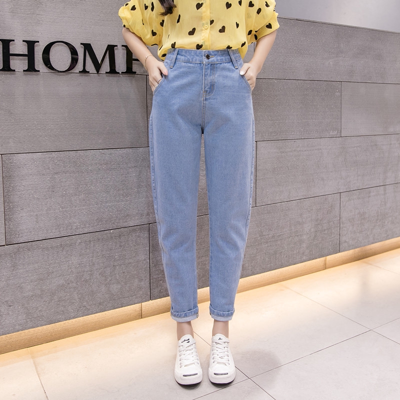 Quần Jeans Nữ Lưng Cao Ống Rộng Thời Trang 2018