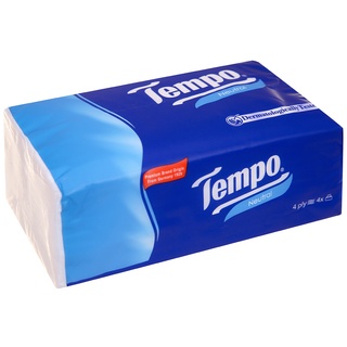Lốc 4 GÓI Khăn giấy rút Tempo không mùi gói 90 tờ (16cm x 19.5cm)