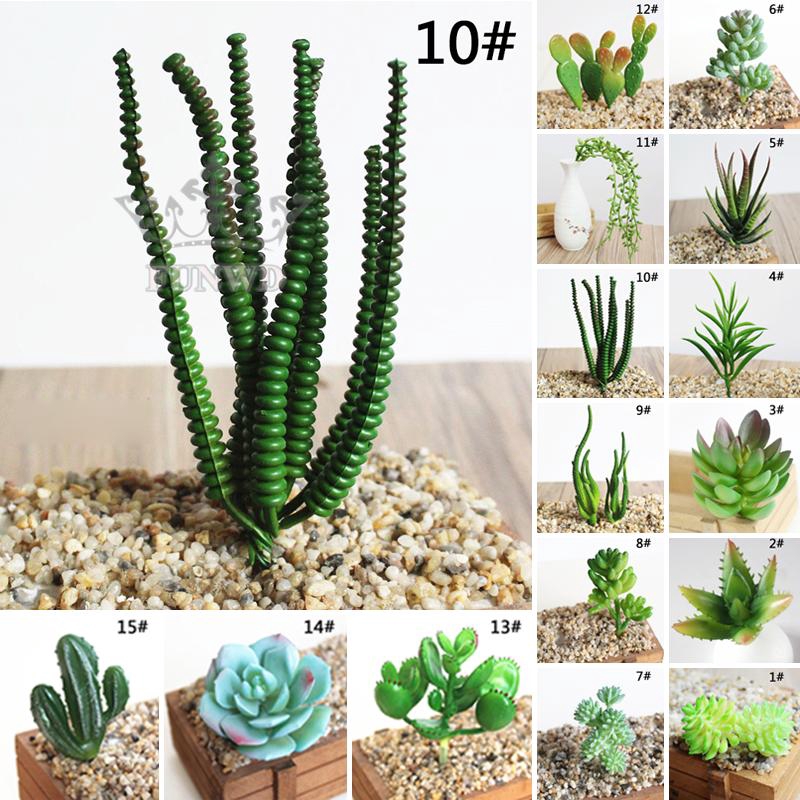 1 Chậu Cây Xương Rồng Nhân Tạo Bằng Nhựa 5-11cm/1.97'' - 4.33'' Trang Trí Nhà Cửa