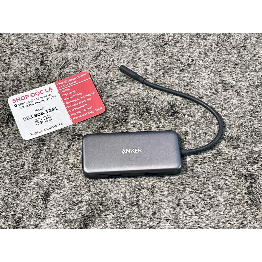 Bộ chuyển đổi Anker cổng Premium 5 in 1 USB-C Hub 1H2A1S1M A8334