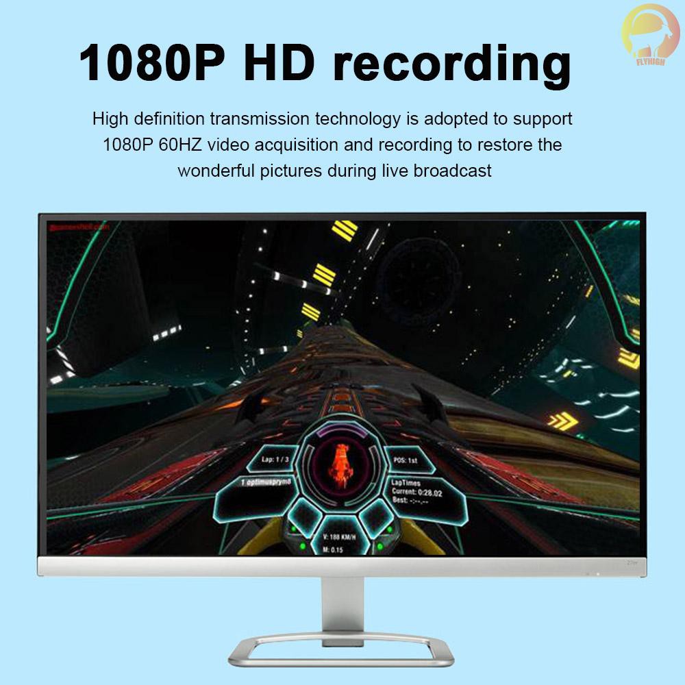 Fh Đầu Chuyển Đổi Thẻ Ghi Hình Âm Thanh Video Hd 1 Chiều Hd Sang Usb 2.0 1080p Mini Cho Máy Tính