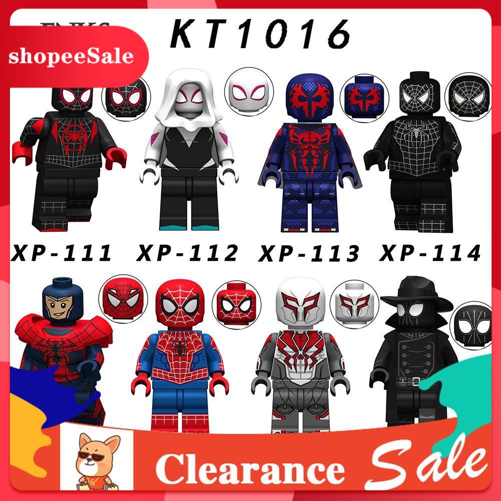 [Flash sale] Bộ 8 mô hình nhân Spider Man 5.08 cm lắp ráp LEGO cho bé