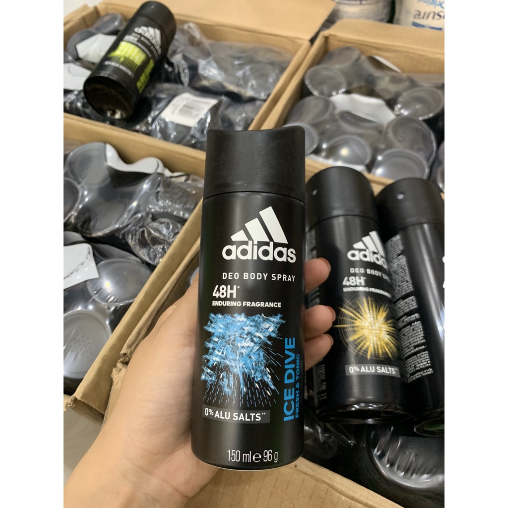 Xịt Khử Mùi Nam Adidas Deo Body Spray 48H 150ml Lưu Hương Toàn Thân Phong Cách Lịch Lãm, Nam Tính