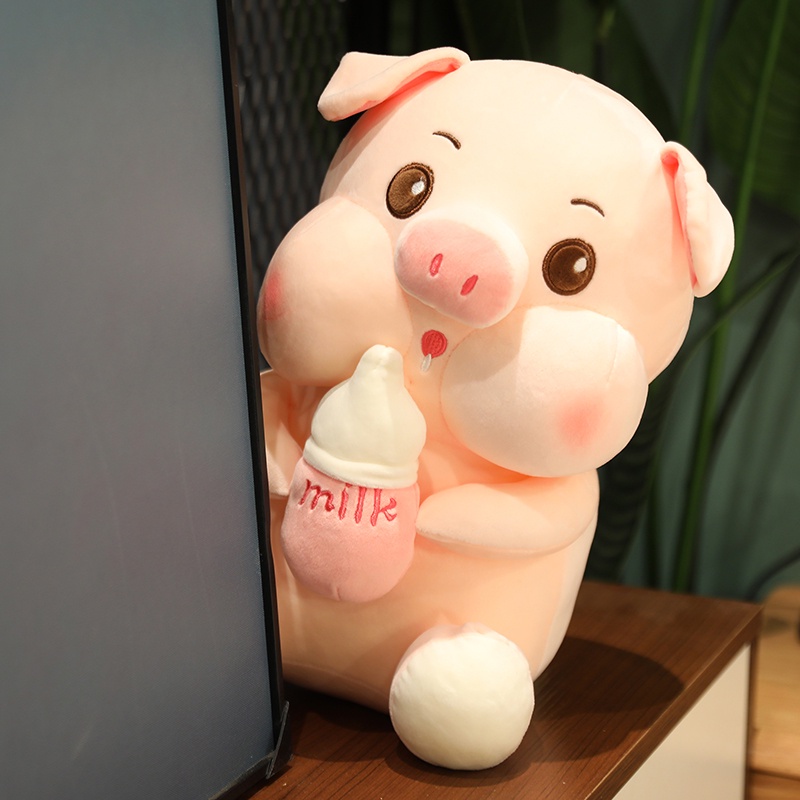 &lt;Tik Tok Hot!&gt;❤60CM Stuffed Animal Bottle Pig Plush Toy Anime Kawaii Plush Pig Soft Pillow, Plush игрушки for Boys Girls Birthday Christmas Gift