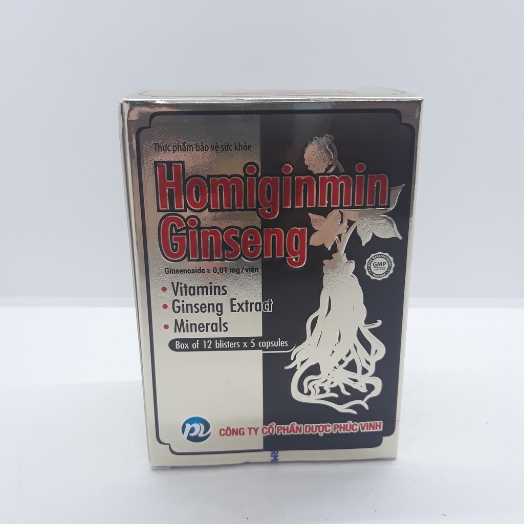 Viên Uống Bổ Xung Sức Khỏe - Homiginmin Ginseng Phúc Vinh- Nâng Cao Sức Đề Kháng - Giảm Mệt Mỏi
