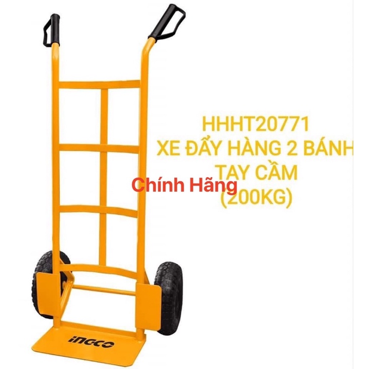 INGCO Xe đẩy hàng 2 bánh tay cầm (200kg) HHHT20771  (Cam kết Chính Hãng 100%)