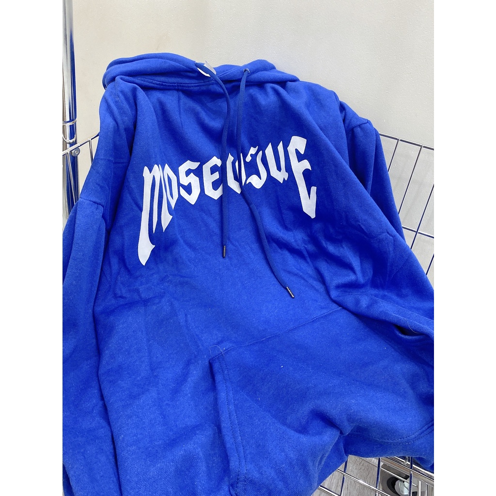 Hooodie Oversize Nam Nữ Chữ Mouse Dáng Rộng Mũ To Màu Xanh Lạ Hot Trend Unisex Uzzlang