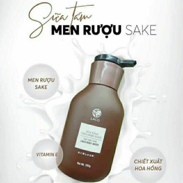 Sữa Tắm Men Rượu Laco Hot Nhất