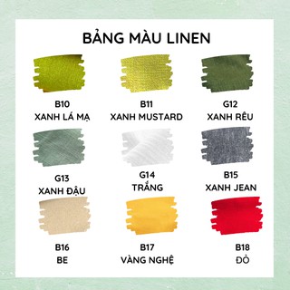 [HANDMADE] Tạp dề cột dây linen