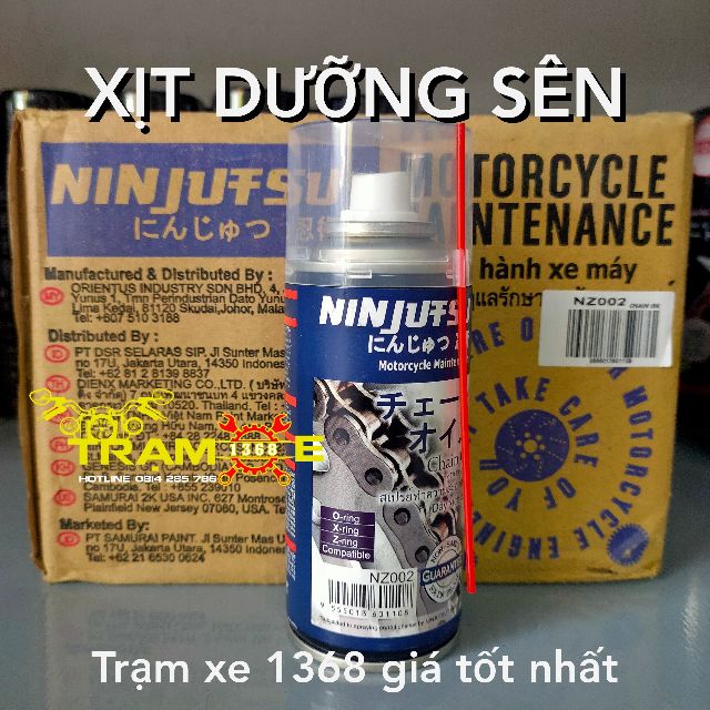 CHAI XỊT DƯỠNG SÊN XE MÁY NINJUFSU SAMURAI DẠNG SÁP