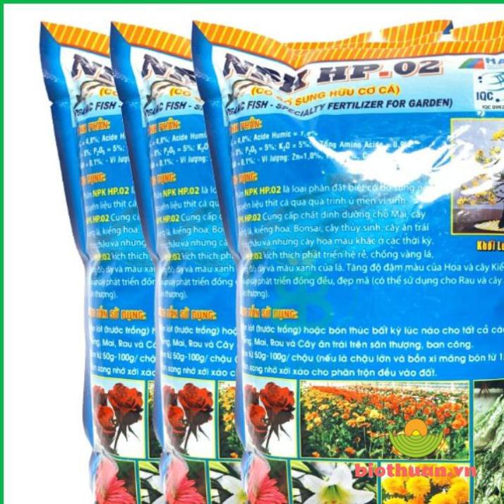 PHÂN HỮU CƠ ĐẠM CÁ NPK HP 02 1KG