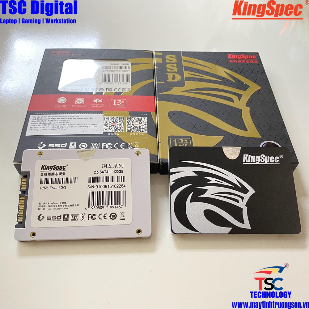 Ổ Cứng SSD 120GB KINGSPEC Sản Phẩm Chính Hãng | Bảo hành 36 tháng