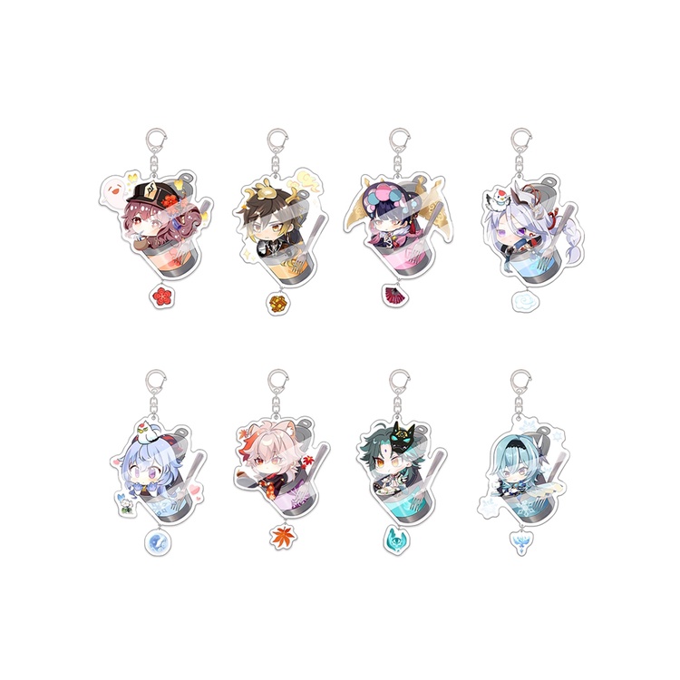 Móc Khóa Phong Cách Game Genshin Impact Dễ Thương