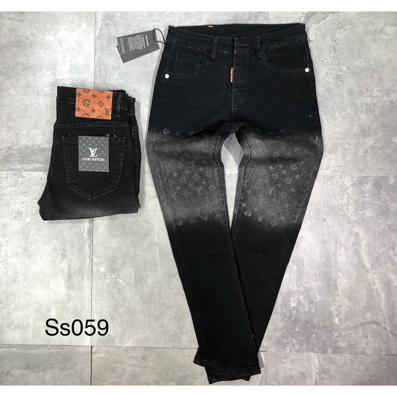 Quần jean thời trang nam có hoạ tiết khoá kéo, Quần bò dài phối mầu phong cách giới trẻ btshop từ 28 đến 32