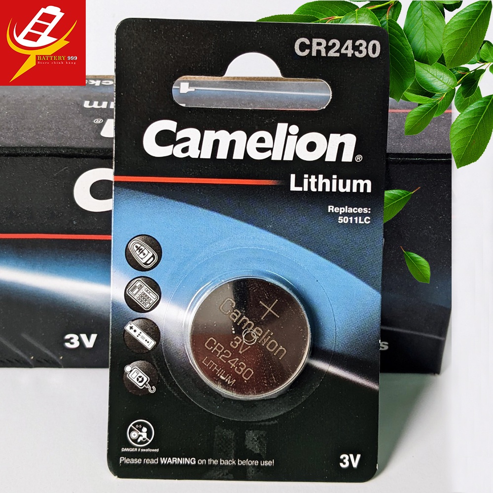 Pin CR2430 CR2450 Camelion 3V Lithium 2430 Chính Hãng Vỉ 1 Viên