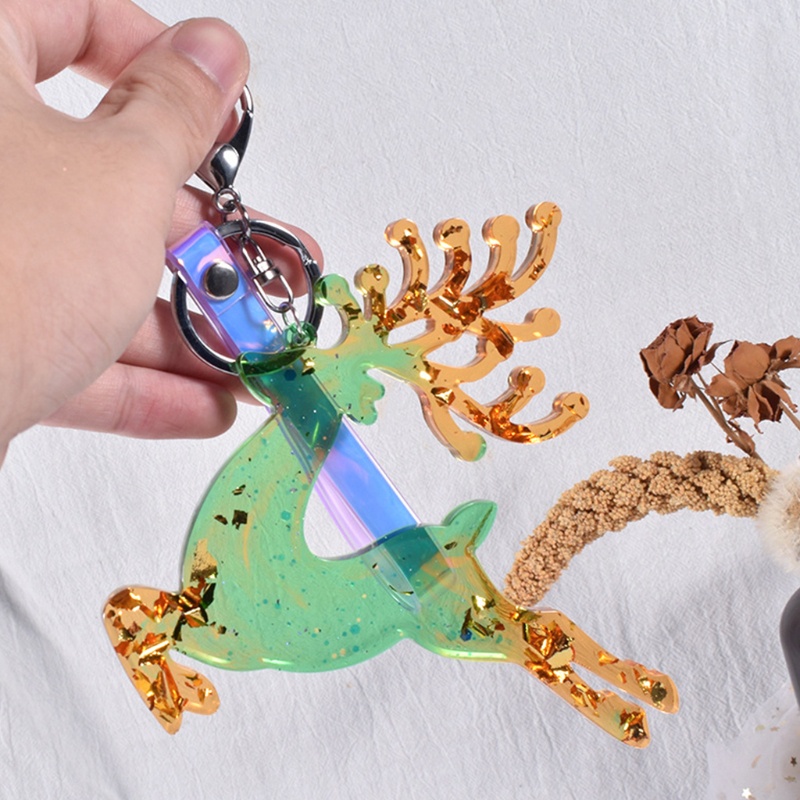 Khuôn Làm Bánh Bằng Nhựa Resin Hình Tuần Lộc Giáng Sinh