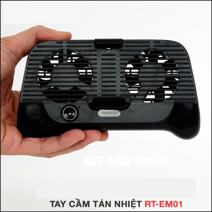 Tay cầm chơi game Remax Cooling Stand EM01 tích hợp quạt tản nhiệt