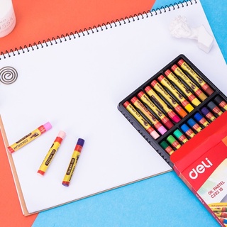 Bút Sáp Dầu 12 Màu, 18 Màu, 24 Màu - Deli