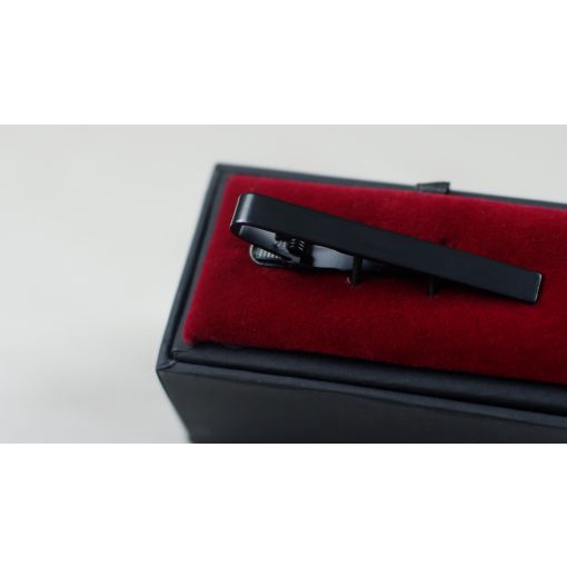 Kẹp Cà Vạt Đen 6cm - Khắc Tên Theo Yêu Cầu