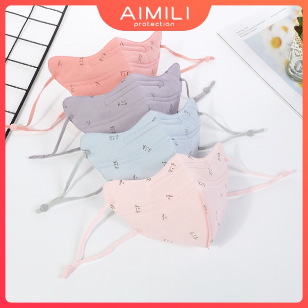 khẩu trang cho bé 3-12 tuổi  chống khói bụi của học sinh Khẩu Trang vải cotton Dày 3 Lớp Chống Bụi Thoáng Khí Có Thể Tái Sử Dụng khẩu trang cho bé