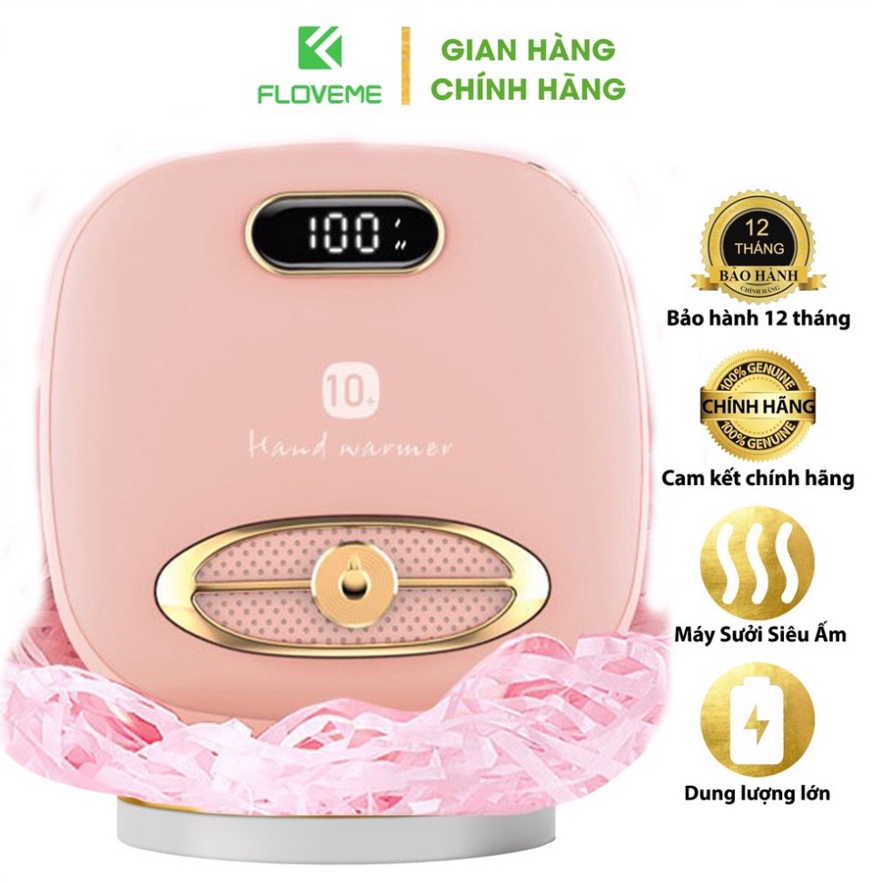 Sạc dự phòng 8.000 mAh nhỏ gọn Floveme - N1 Kiêm máy sưởi tai ấm áp cho mùa đông -  thời gian sưởi lên tới 8H .