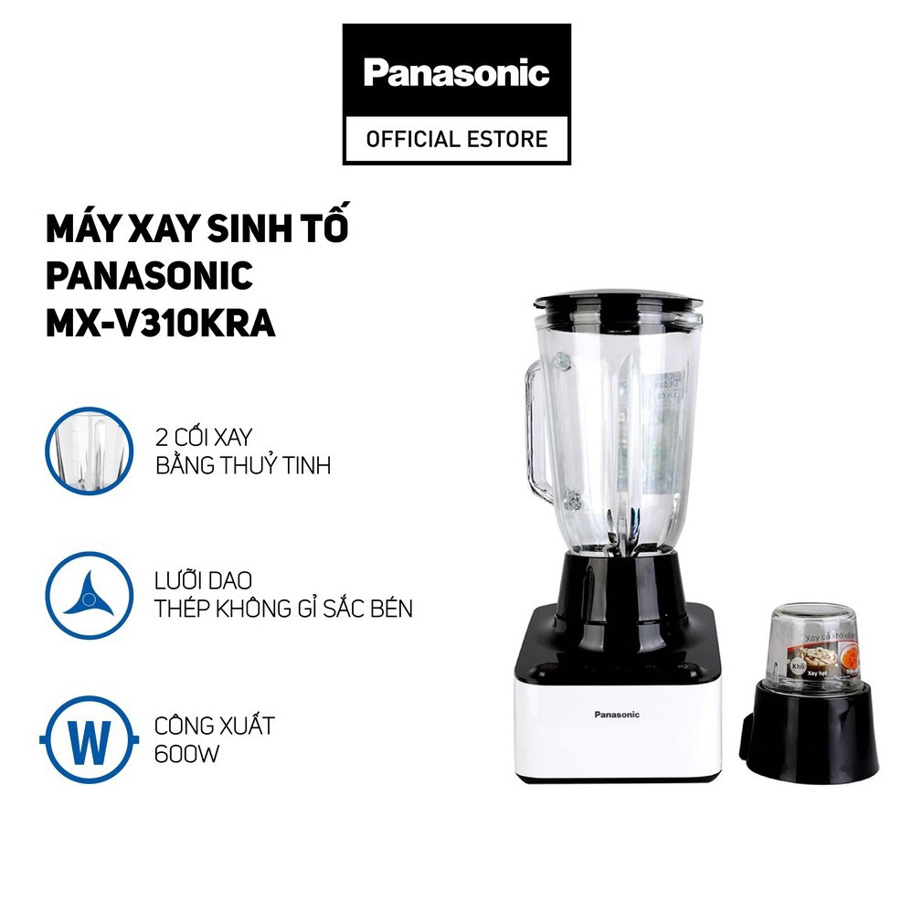 May Xay Sinh Tố Cối Thủy Tinh Panasonic Mx V310kra Hang Chinh Hang Shopee Việt Nam