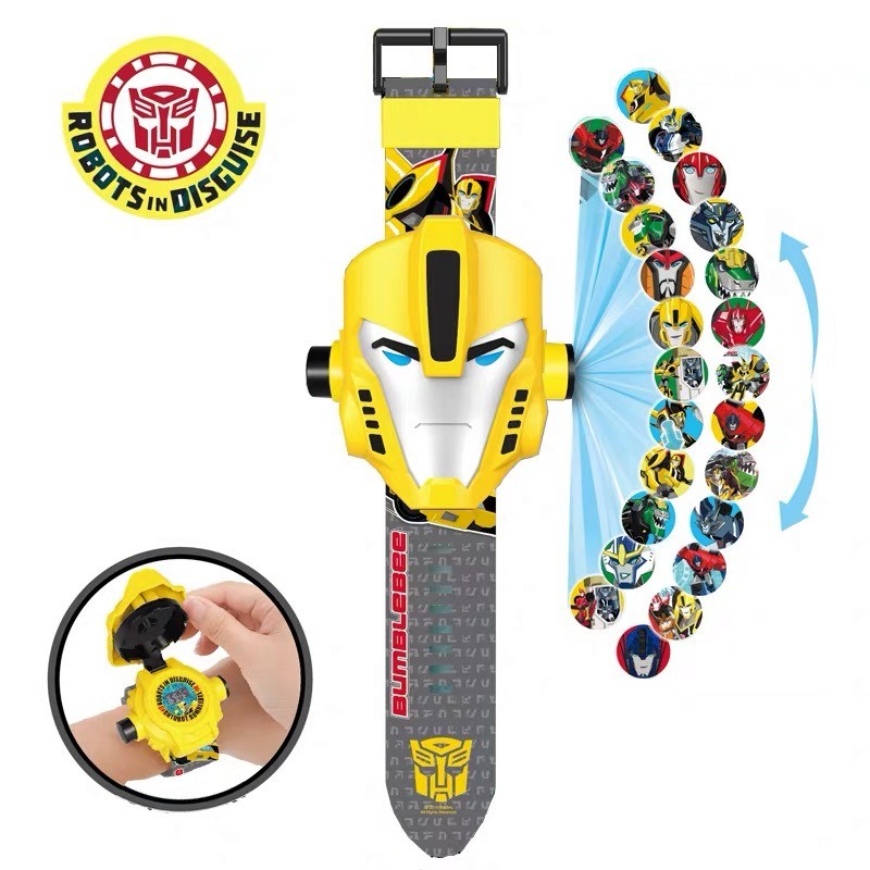 Đồng hồ chiếu hình 3D điện tử Paw Patrol Chó Cứu Hộ, Đồng hồ điện tử trẻ em chiếu hình 3D cho bé với 24 hình ch