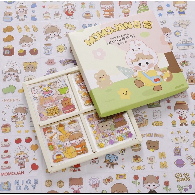 Miếng dán Mr.Paper chống thấm nước họa tiết hoạt hình dễ thương độc đáo dùng trang trí thủ công