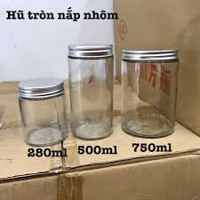 HŨ TRỤ MIỆNG RỘNG 500ML NGÂM CHANH ĐÀO, ĐỰNG TRÀ HOA