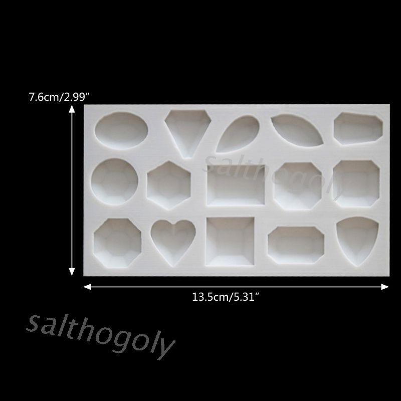 Khuôn silicone làm trang sức hình tròn/ oval tiện dụng