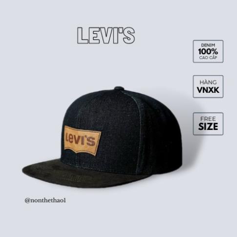 [King Hat] MŨ NÓN SNAPBACK HIỆU LEVIS CHẤT VẢI COTTON THUN HÀN QUỐC CAO CẤP