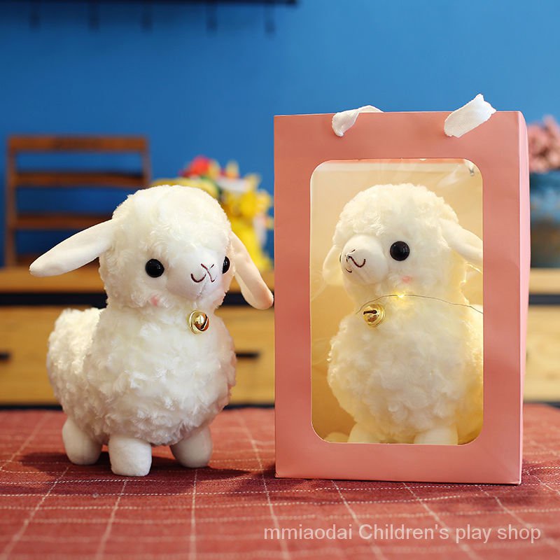 Siêu dễ thương và dễ thương mô phỏng đồ chơi lông cừu -- đồ chơi búp bê alpaca