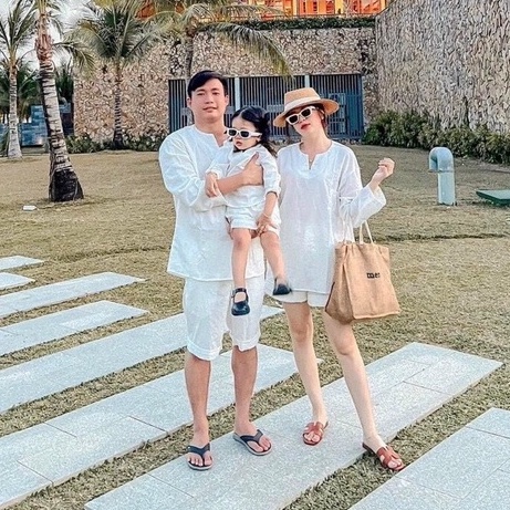 Set đồ đôi đi biển mặc nhóm, đồng phục gia đình đi biển