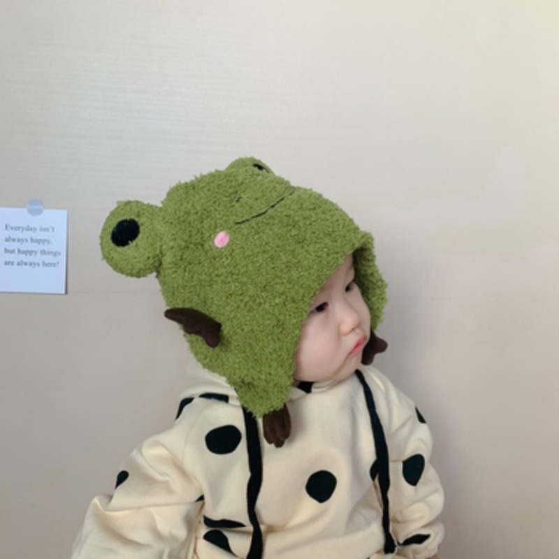 Mũ đội đầu dệt kim hình động vật ngộ nghĩnh dành cho bé