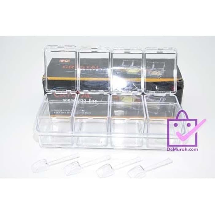 1 Bộ 4 Hộp Đựng Gia Vị Trong Suốt 069