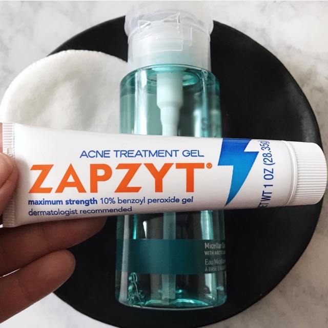 Kem mụn Zapzyt acne treatment gel 10% benzoyl peroxide 28.35g