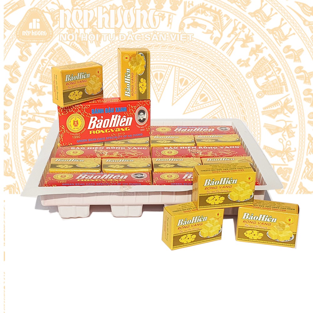 Bánh đậu xanh Bảo Hiên Rồng Vàng 320g