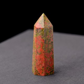 Trụ đá thanh tẩy Unakite Jasper