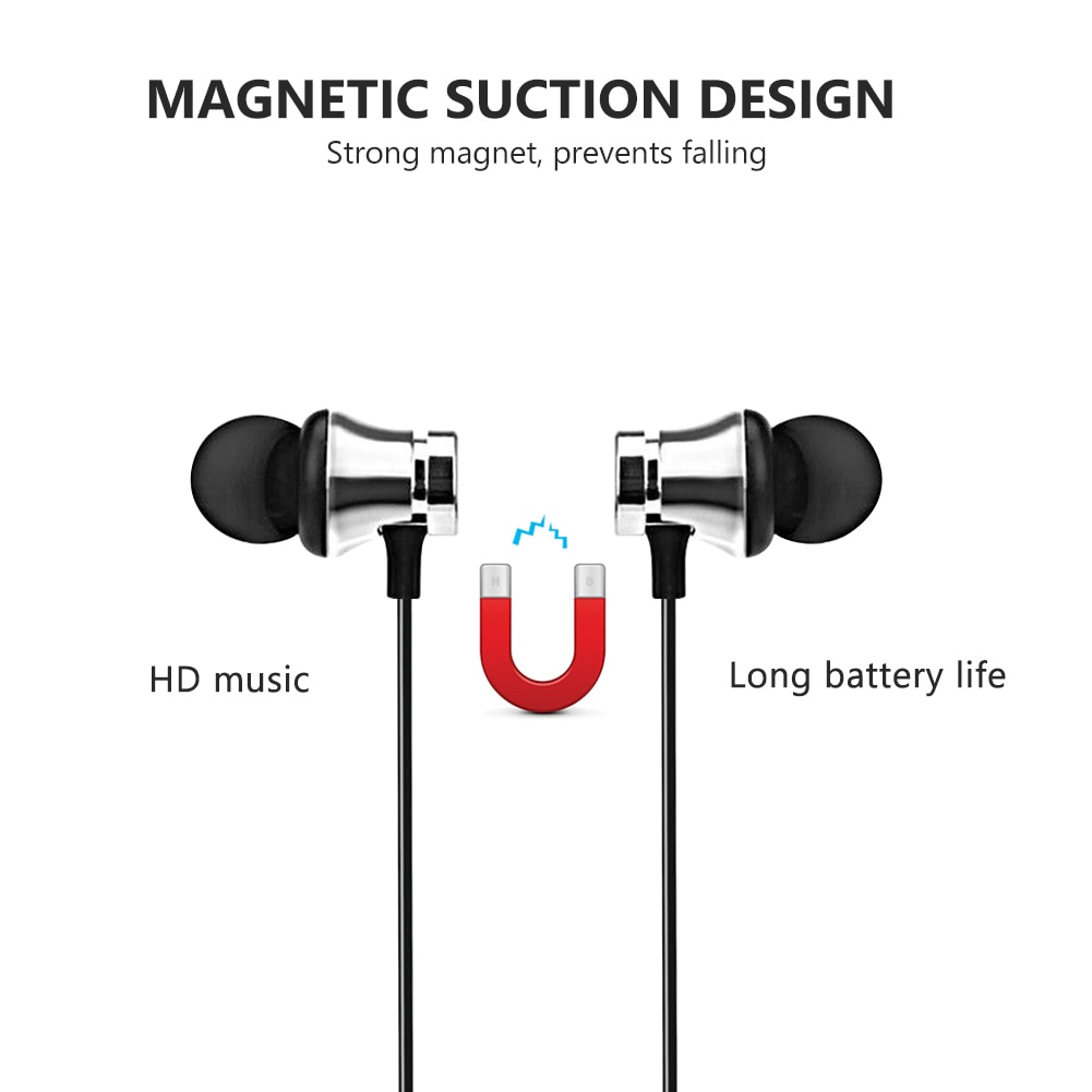 Magnetic Wireless bluetooth Earphone XT11 music headset Phone Neckband sport Earbuds Earphone with Mic For iPhone Samsung Xiaomi