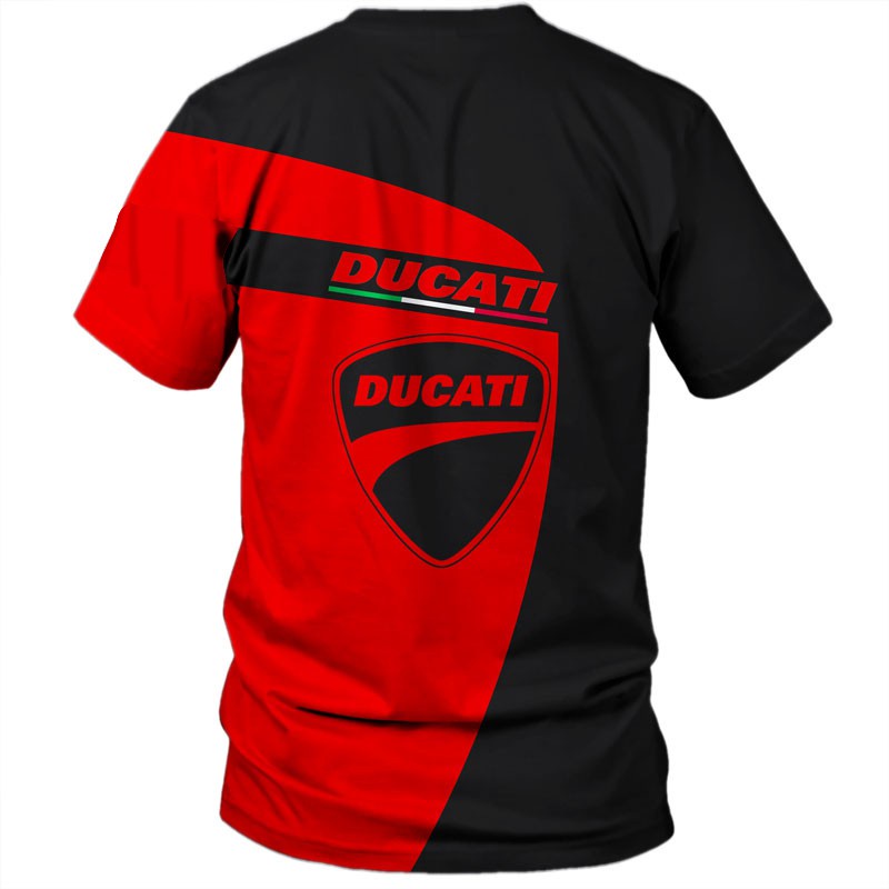 Áo Thun Ngắn Tay In Chữ Ducati-2021 3D Vui Nhộn Cho Nam