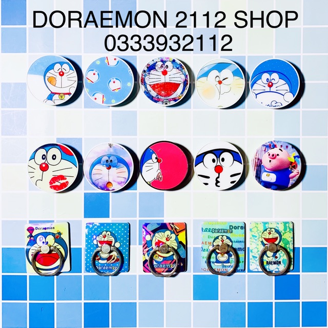 Giá đỡ điện thoại đa năng Popsocket và Rings Cho điện thoại hình Doraemon