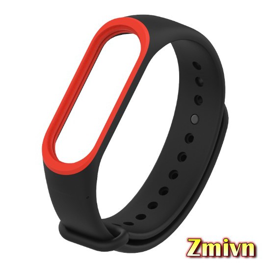 Dây đeo Mijjobs Xiaomi Miband 3 /4 - Có màu viền