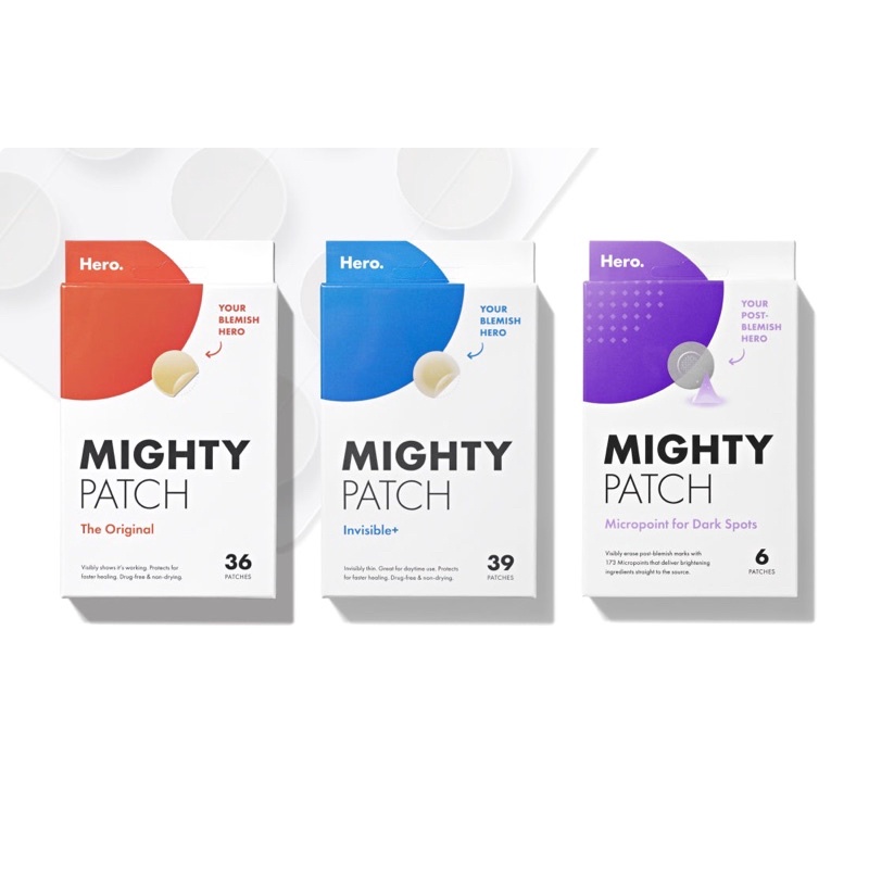 Miếng dán xẹp mụn Hero Cosmetics Mighty Acne Pimple Patch Duo