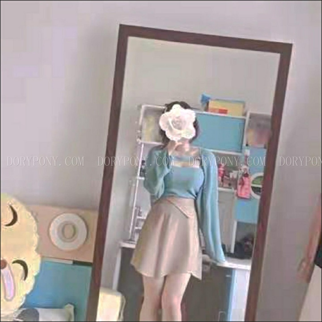 (ẢNH THẬT+Video) Set 2 Áo Len Dệt Kim MiKo DORYPONY Cardigan phối cùng áo hai dây - A176 (3 MÀU)