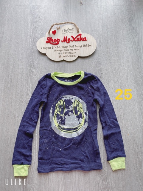 Áo thun cotton tay dài Xuất khẩu Carter bé trai