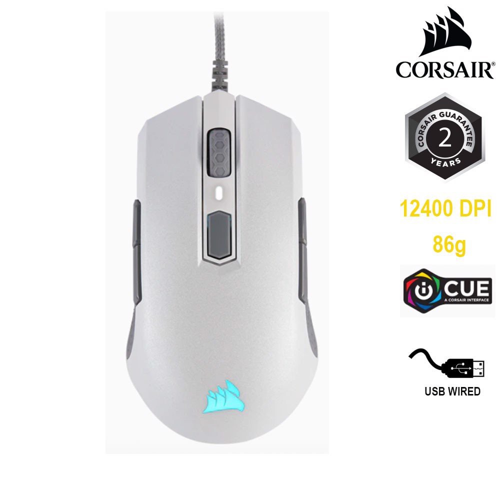 Chuột Corsair M55 RGB PRO White CH-9308111-AP