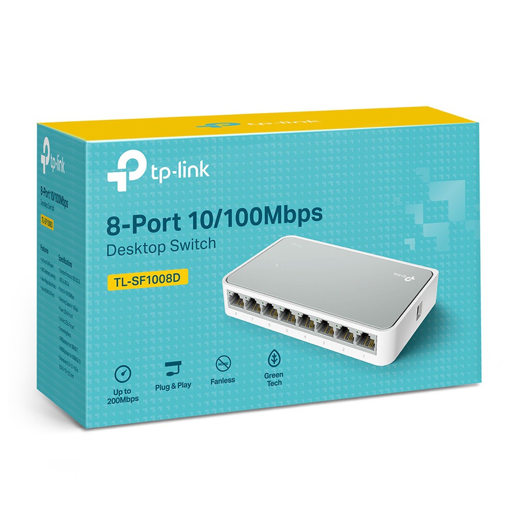 Switch TP-Link TL-SF1008D 8-Port 10/100Mbps Desktop Switch