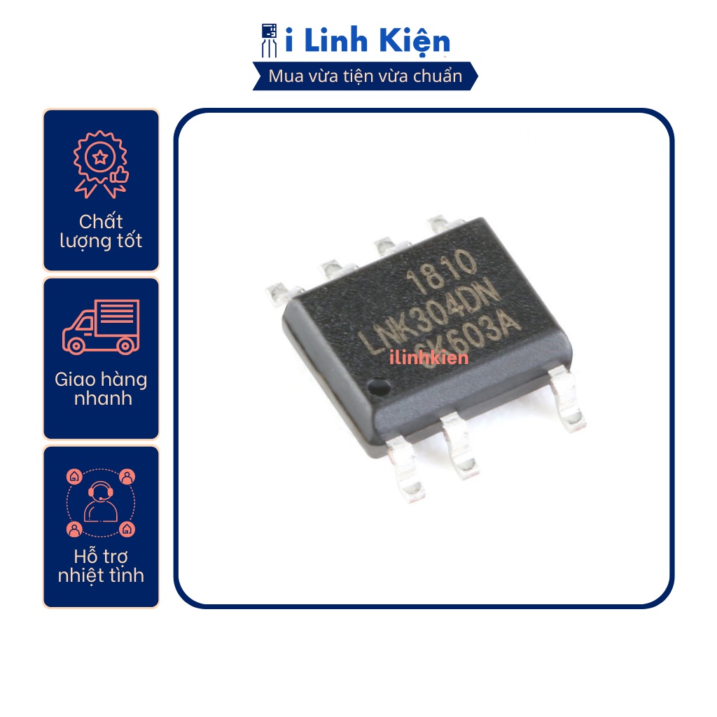 Ic nguồn LNK304DN SOP-7 chính hãng POWER Integrations