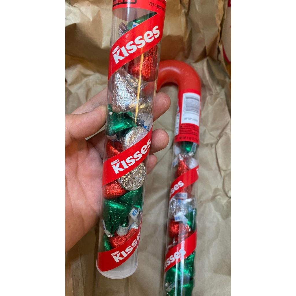 Kẹo Socola Kisses hình cây gậy Noel