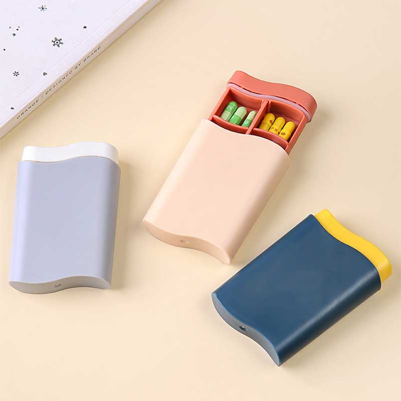 Hộp Đựng Thuốc Nhỏ 6 Ngăn Bằng Nhựa Chống Rò Rỉ Chống Bụi Tiện Dụng